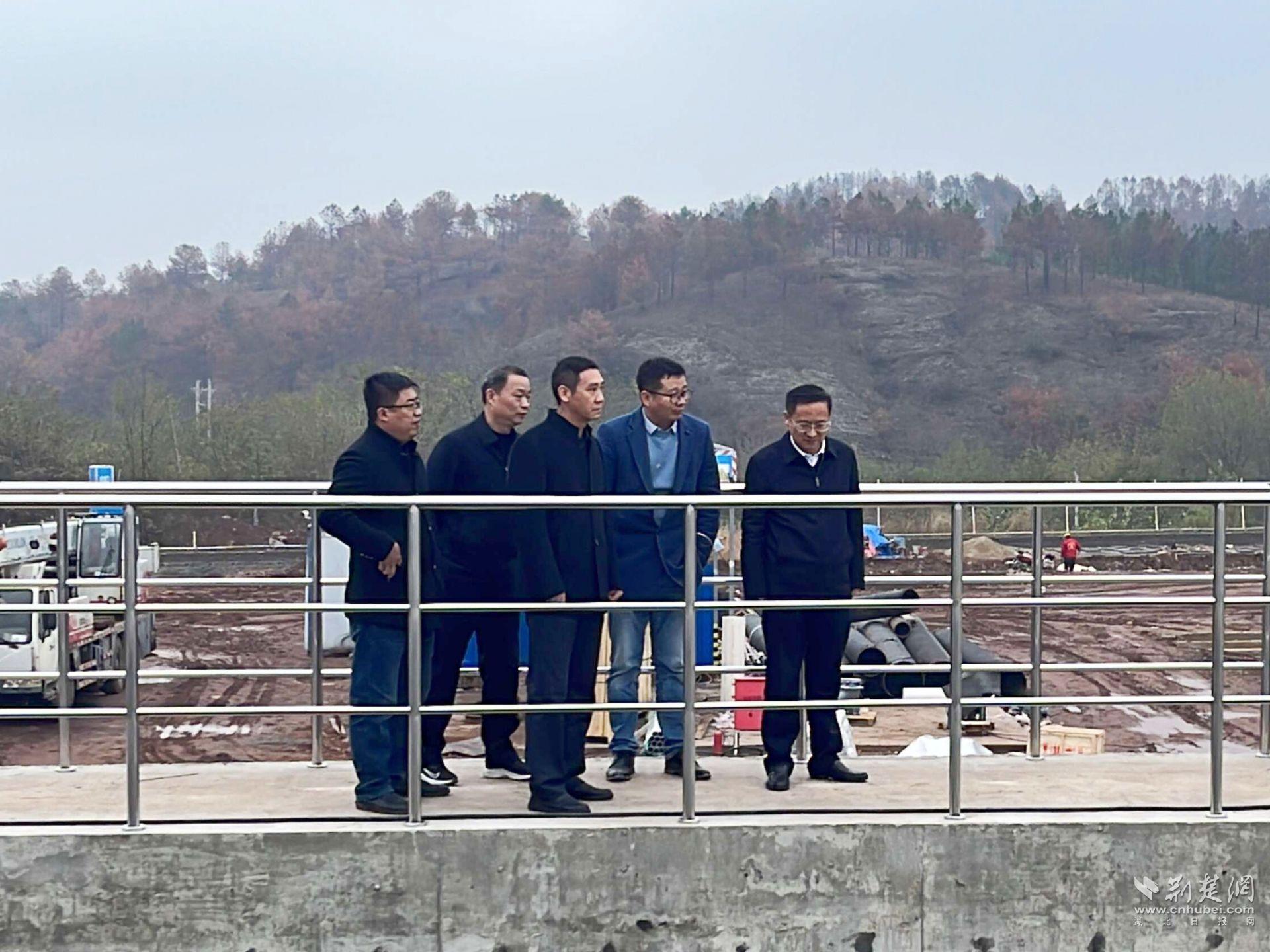 广水市领导调研马都司污水处理厂工程及城区雨污分流工程一期ppp项目