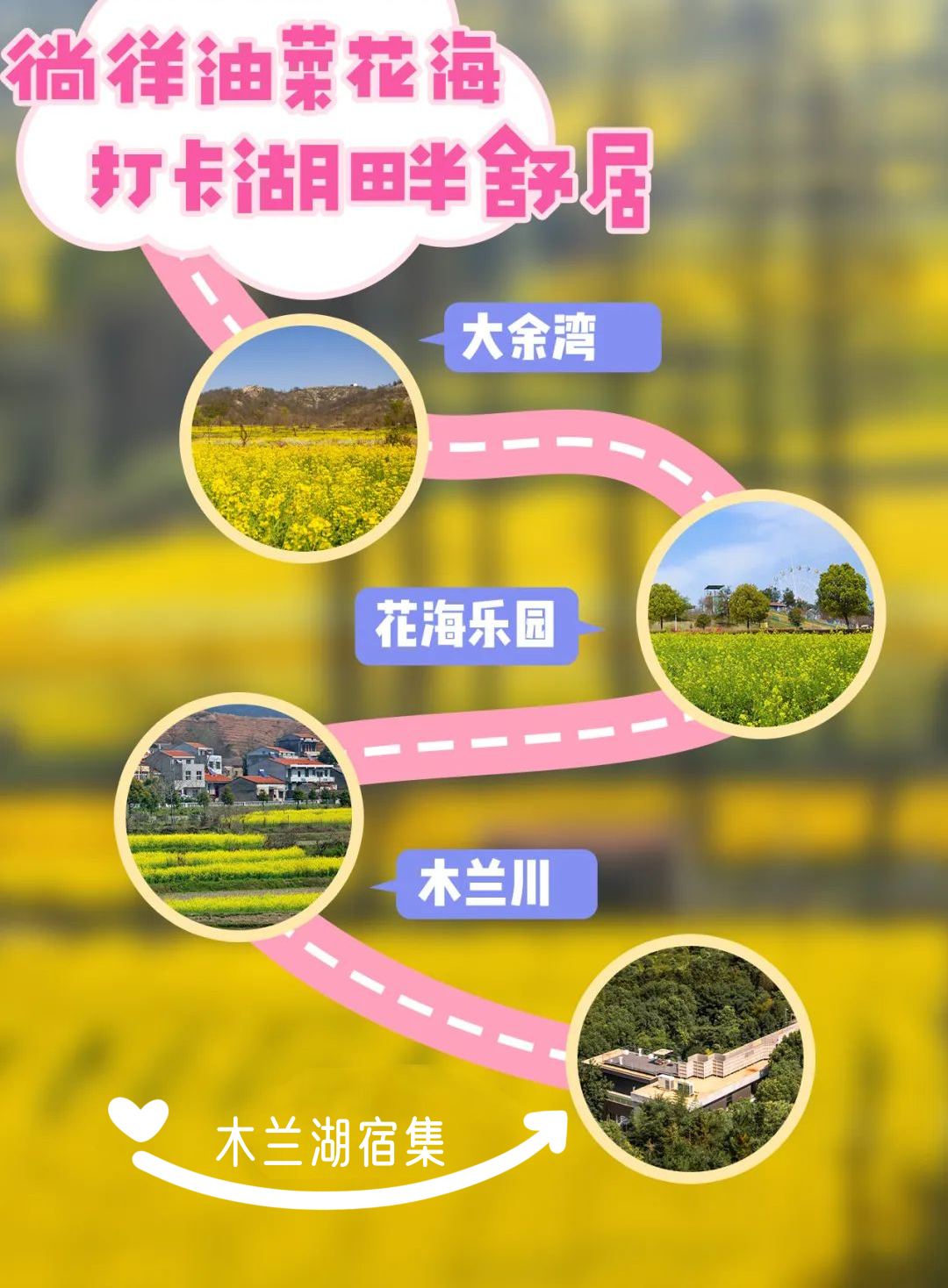 而耀眼正是赏春好时节这条赏花路线探寻春色尽染的黄陂历史名村大余湾